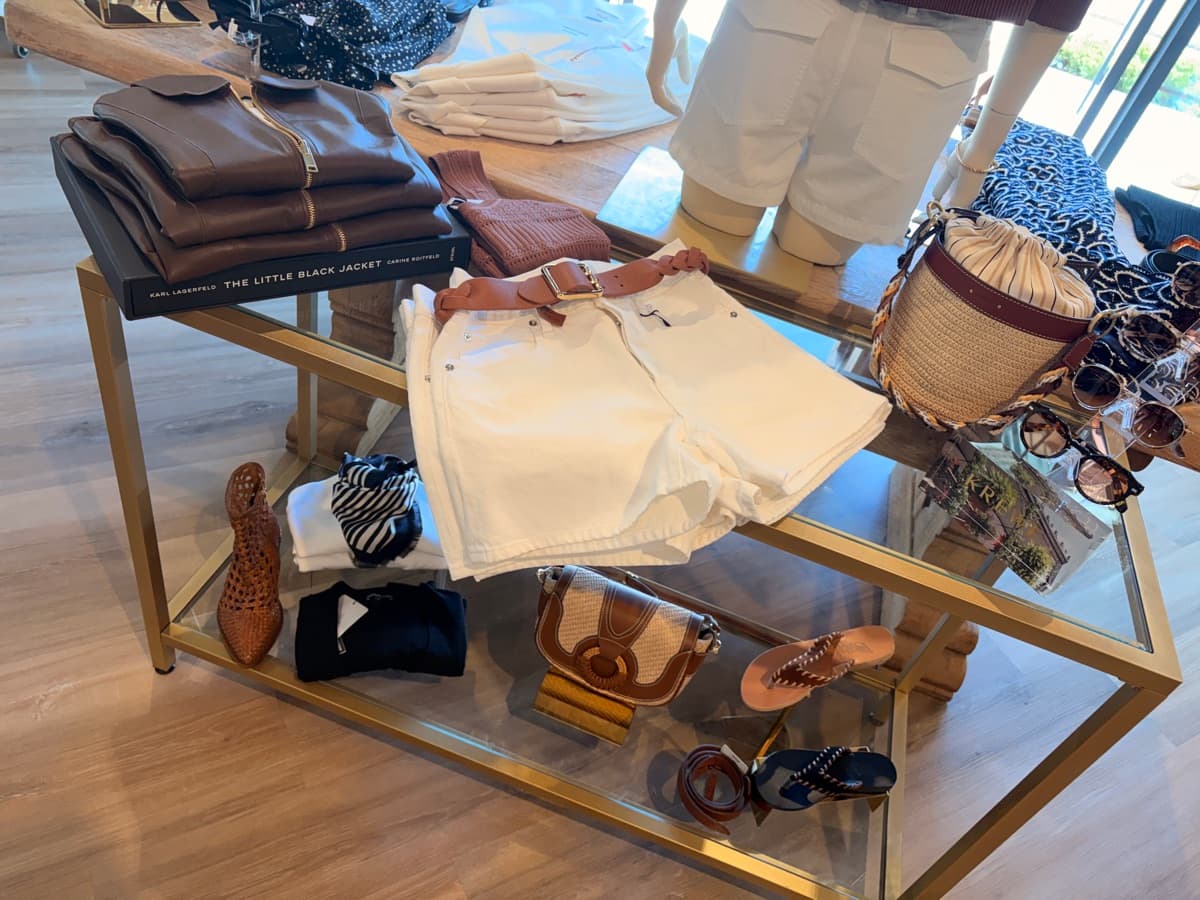 Accessories on display